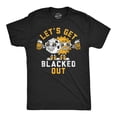 thumbnail image 1 of Mens Lets Get Blacked Out Funny Solar Eclipse Party Graphic Tee for Men Graphic Tees, 1 of 9