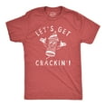 thumbnail image 1 of Mens Lets Get Crackin T Shirt Funny Fourth Of July Firecracker Tee for Guys Graphic Tees, 1 of 9