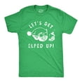 thumbnail image 1 of Mens Lets Get Elfed Up T Shirt Funny Crazy Xmas Partying Booze Drinking Tee for Guys Graphic Tees, 1 of 9