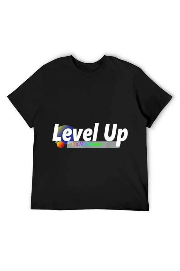 Mens Level Up T-Shirt Black