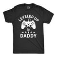 thumbnail image 1 of Mens Leveled Up to Daddy T Shirt Funny Video Game Fathers Day Tee Graphic Tees, 1 of 9