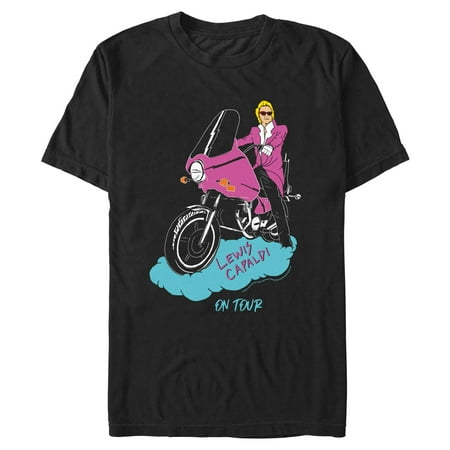 Mens Lewis Capaldi Biker On Tour T Shirt