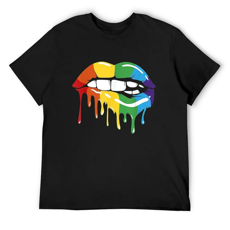 Lgbt Rainbow Lip Gay Pride T-Shirt Lgbt Rainbow Lip Gay Pride T-Shirt