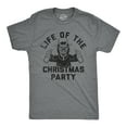 thumbnail image 1 of Mens Life of The Christmas Party T Shirt Funny Xmas Evil Krampus Partying Joke Tee for Guys Graphic Tees, 1 of 9