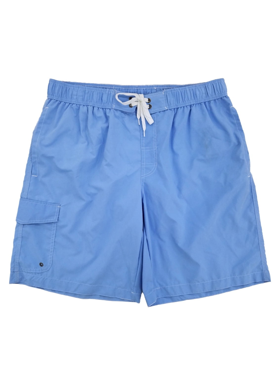 Mens Light Blue Cargo Swim Trunks Water Shorts Swim Shorts Board Shorts ...