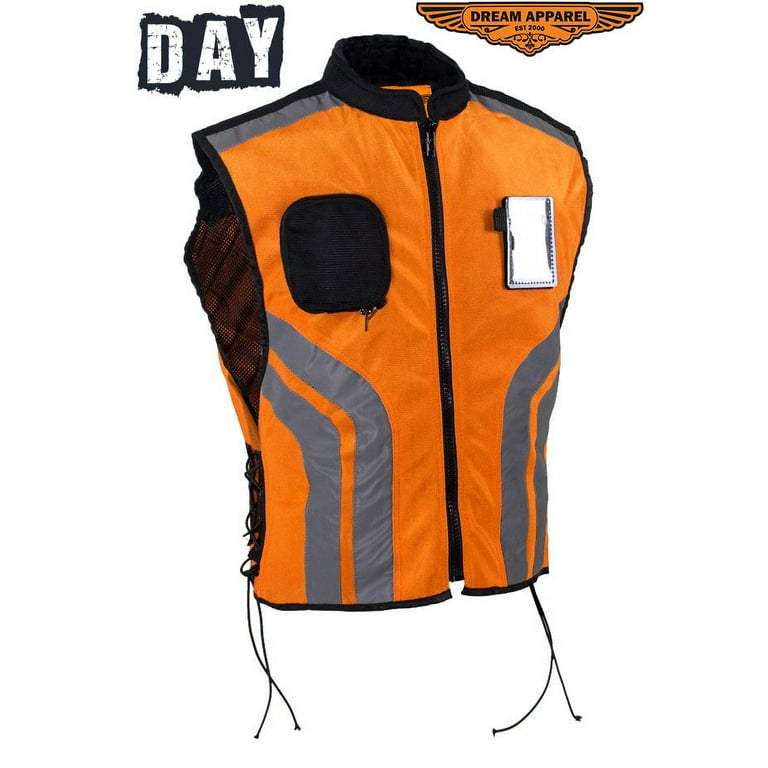 Motorcycle Riding Reflective Vest  Motorcycle outfit, Sleeveless jacket,  Vest jacket