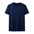 thumbnail image 1 of Mens Lightweight Athletic T-Shirts Wicking Running Workout Shirt Short Sleeve Gym Tops Dark Blue XL, 1 of 3