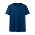 thumbnail image 1 of Mens Lightweight Athletic T-Shirts Wicking Running Workout Shirt Short Sleeve Gym Tops Light Blue XXXXL, 1 of 3