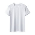 thumbnail image 1 of Mens Lightweight Athletic T-Shirts Wicking Running Workout Shirt Short Sleeve Gym Tops White XXL, 1 of 3