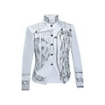 thumbnail image 1 of Mens Lightweight Blazer Qiggri Men's Sequin Performance Ceremonial Dress Party Suit Single Breasted Suit Jacket, 1 of 6