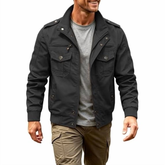 Mens Lightweight Bomber Jacket Causal Windbreaker Zip Up Fall Coat Zipper Spring Fall Bomber Jackets Sports Shell Jacket