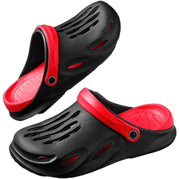 Mens Lightweight Breathable Quick Drying Garden Shoes Non-Slip Outdoor Sandals