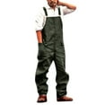 thumbnail image 1 of Mens Lightweight Casual Rompers Long Overall Jumpsuit with Button Bib Fit Walkshort Loose Comfortable Breathable Stylish Versatile Mens Beach Pants Trousers Vacation Cargo Pants, 1 of 4