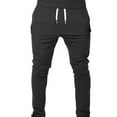 thumbnail image 1 of Mens Lightweight Gym Jogger Pants Slim Fit Elastic Waist Athletic Workout Joggers Sweatpants Stretch Running Gym Track Pants, 1 of 3