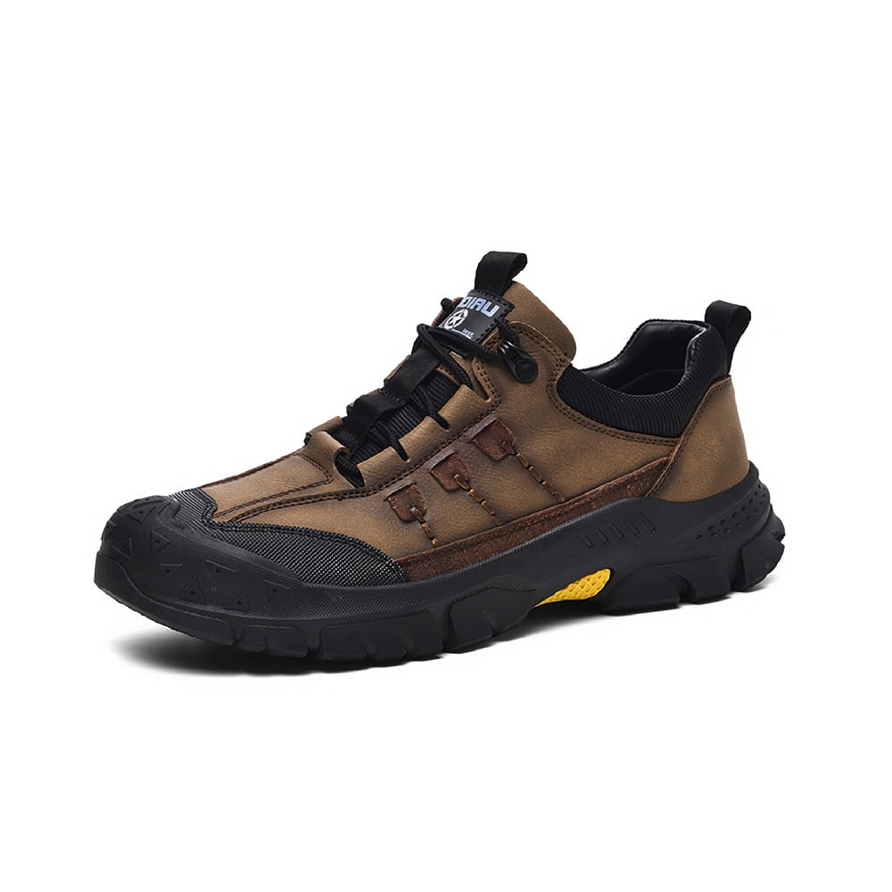 Casual Leather Shoes Men's Summer Breathable Non-stinky Feet Work Shoes