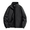 thumbnail image 1 of Mens Lightweight Jackets Casual Stylish Windbreakers for Men Light Track Jacket Laydown Collar Fall Golf Coats, 1 of 7