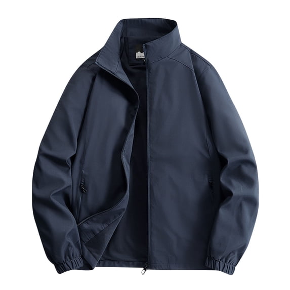 Mens Lightweight Jackets Casual Stylish Windbreakers for Men Light Track Jacket Laydown Collar Fall Golf Coats
