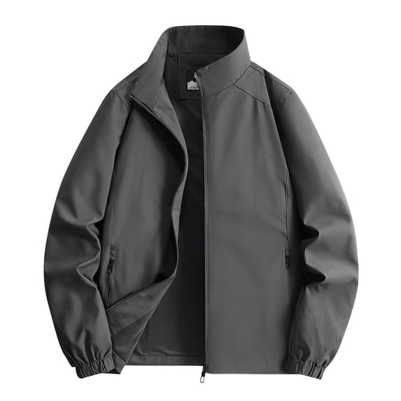 Mens Lightweight Jackets Casual Stylish Windbreakers for Men Light Track Jacket Laydown Collar Fall Golf Coats