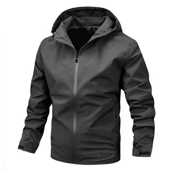 Mens Lightweight Jackets Fashion Casual Outdoor Work Bag Long Sleeve Hooded Casual Coat/jacket Jacket Jackets for Men