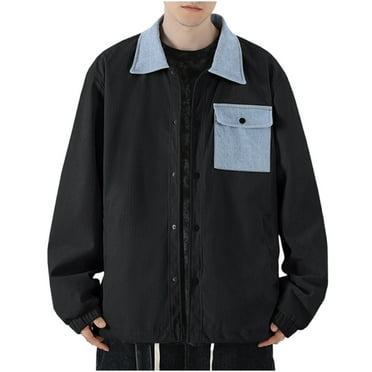 Mens Lightweight Jackets Fashion Men's Solid Temperament Long Sleeve Hooded Casual Outwear Jackets Clearance Discount