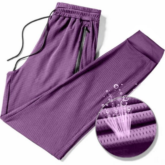 Mens Lightweight Joggers Quick Dry Athletic Workout Track Pants Jogging for Men Gym Running Travel with Pockets Clearance Sale Straight Leg Pants