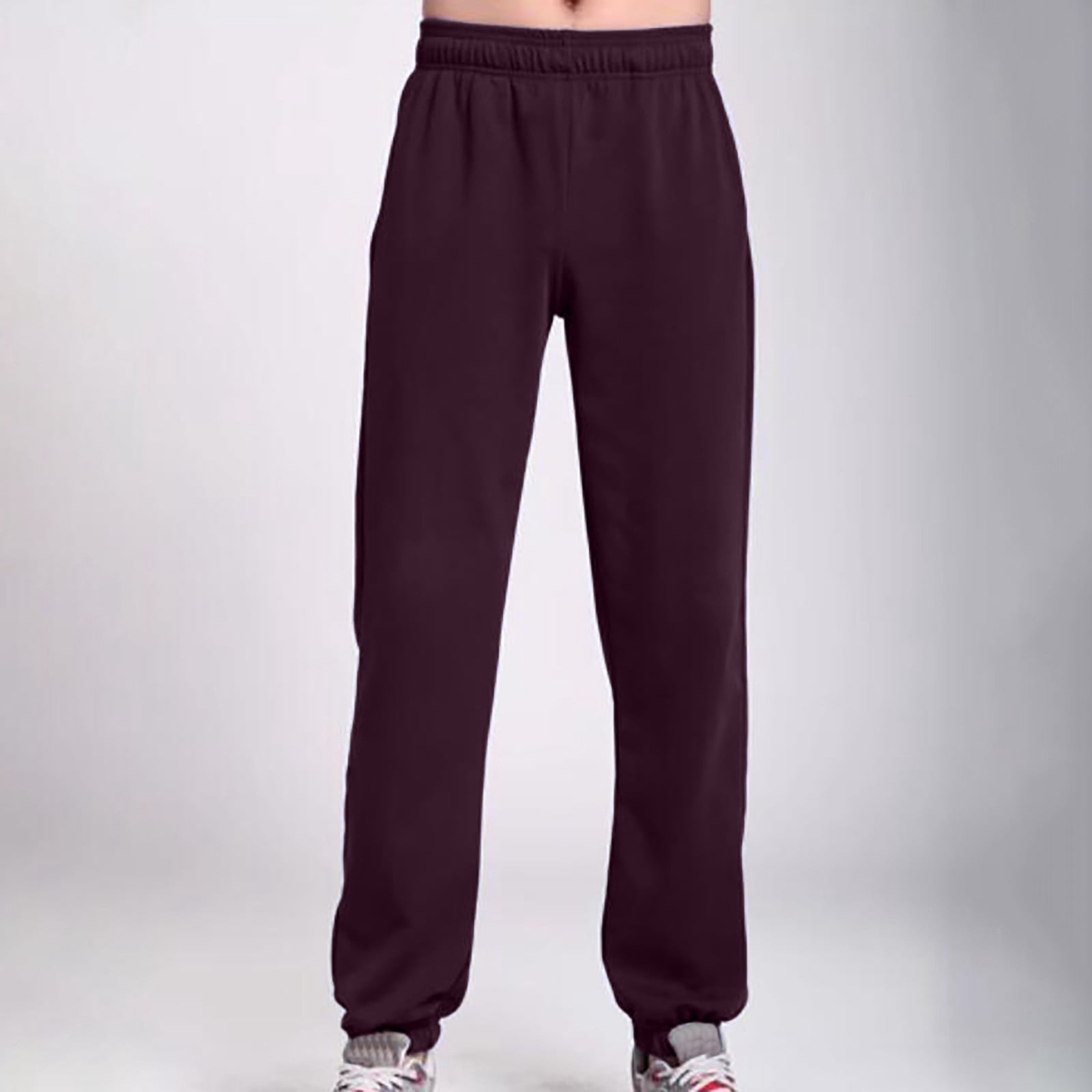 Mens Lightweight Pants Men Men Workout Pants Sweatpants Men Pants Track Large Size Straight Tube Sweatpants For Men Wine Athletic Pants Walmart