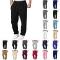 thumbnail image 1 of Mens Lightweight Sweatpants Mens Fall Solid Cargo Joggers Elastic Waist Active Athletic Workout Sweatpants with Pocket Mens Pants Relaxed Fit Navy XXXL, 1 of 7
