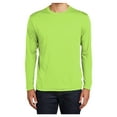 thumbnail image 1 of Mens Lightweight Tall Long Sleeve PosiCharge Polyester Competitor Tee Lime Shock 4XLT, 1 of 6