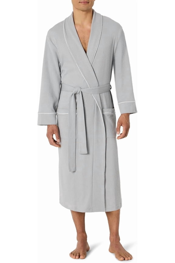 Mens Lightweight Waffle Bathrobe (Available in Big & Tall)