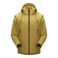 thumbnail image 1 of Mens Lightweight Waterproof Jacket Windproof Rain Hooded jackets Men's Thin Jacket Casual Sports Windbreaker Long Sleeve Hooded Casual Outwear Jackets for Men Hiking Cycling Travel, 1 of 2