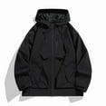 thumbnail image 1 of Mens Lightweight Waterproof Jacket Windproof Rain Hooded jackets for Men Hiking Cycling Travel, 1 of 4
