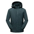 thumbnail image 1 of Mens Lightweight Waterproof Jacket Zipped Windproof Sun Protection Jackets Outdoor Hooded Ski Tactical Coat Running Climbing Snowboarding Upf 50+ Fishing Outwear,Daily Outing Overcoat, 1 of 4
