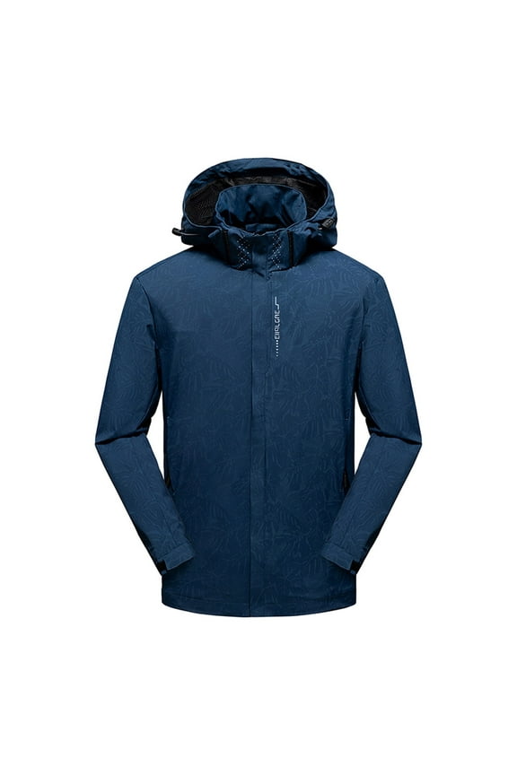 Mens Lightweight Waterproof Jacket Zipped Windproof Sun Protection Jackets Outdoor Hooded Ski Tactical Coat Running Climbing Snowboarding Upf 50+ Fishing Outwear,Daily Outing Overcoat