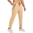 thumbnail image 1 of Mens Lighweight Hiking Pants Drawstring Athletic Casual Quick Dry Stretch Water Resistant Joggers with Pockets, 1 of 6