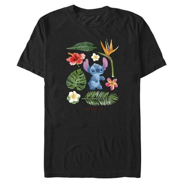 Mens Lilo & Stitch 626 Flowers T Shirt