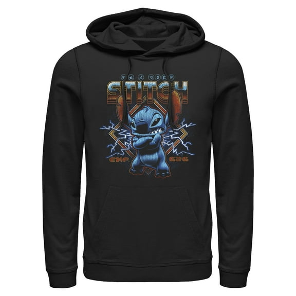 Mens Lilo & Stitch 80s Rocker Stitch Lightweight Hoodie
