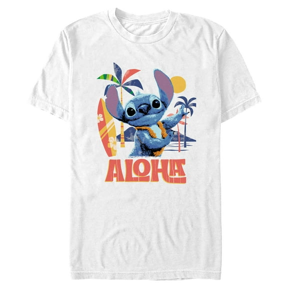 Mens Lilo & Stitch Aloha Alien T Shirt