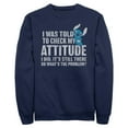 thumbnail image 1 of Mens Lilo & Stitch Attitude Check Sweatshirt, 1 of 4