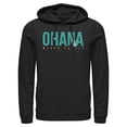 thumbnail image 1 of Mens Lilo & Stitch Bold Ohana means Family Lightweight Hoodie, 1 of 4