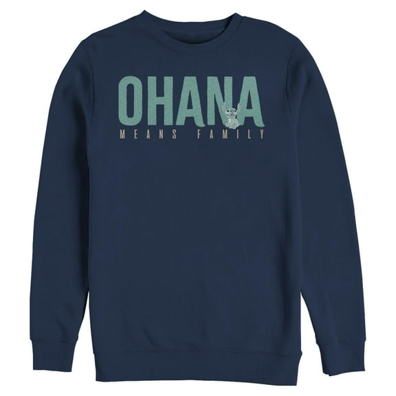 Mens Lilo & Stitch Bold Ohana means Family Sweatshirt