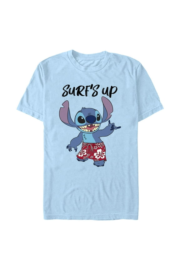 Mens Lilo & Stitch Call Me Up When Surfs Up T Shirt