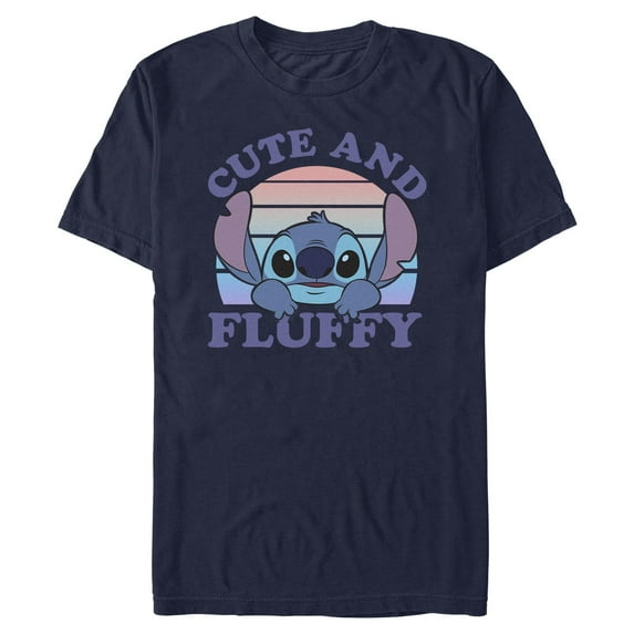 Mens Lilo & Stitch Cute and Fluffy T Shirt