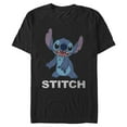 thumbnail image 1 of Mens Lilo & Stitch Distressed Alien Name T Shirt, 1 of 5