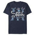 thumbnail image 1 of Mens Lilo & Stitch Distressed Poses T Shirt, 1 of 5