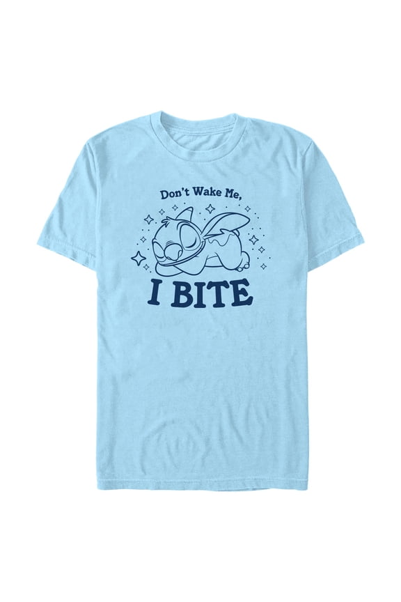 Mens Lilo & Stitch Don't Wake Me I Bite T Shirt