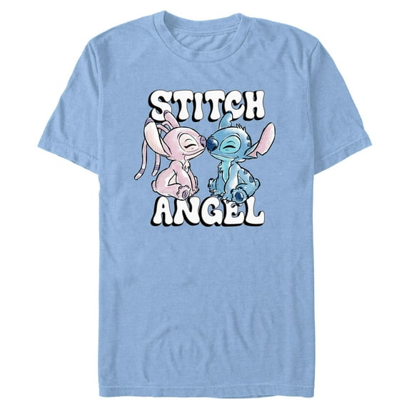 Mens Lilo & Stitch Eskimo Kiss Couple T Shirt