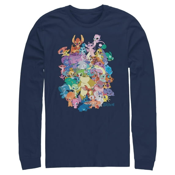 Mens Lilo & Stitch Experiment Compilation Long Sleeve Shirt