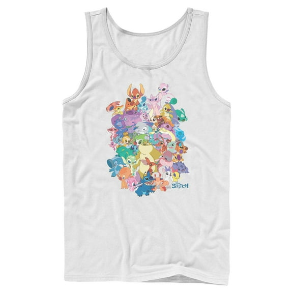 Mens Lilo & Stitch Experiment Compilation Tank Top