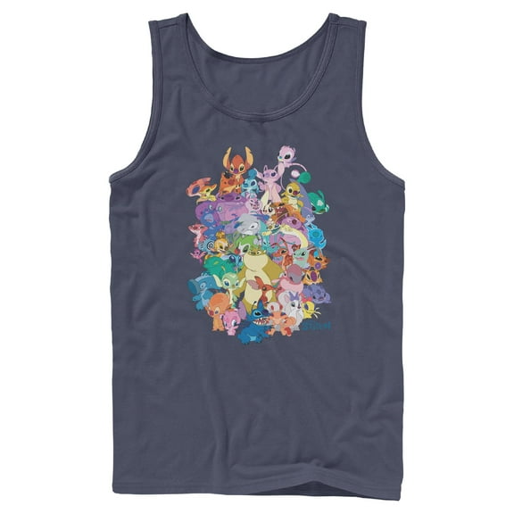 Mens Lilo & Stitch Experiment Compilation Tank Top