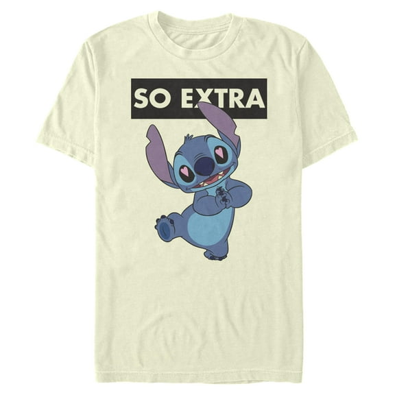Mens Lilo & Stitch Extra Heart Eyes T Shirt